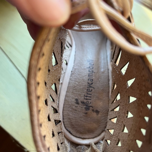 Jeffrey Campbell for Free People Radillo Wedge open toe lace up booties - Picture 13 of 14